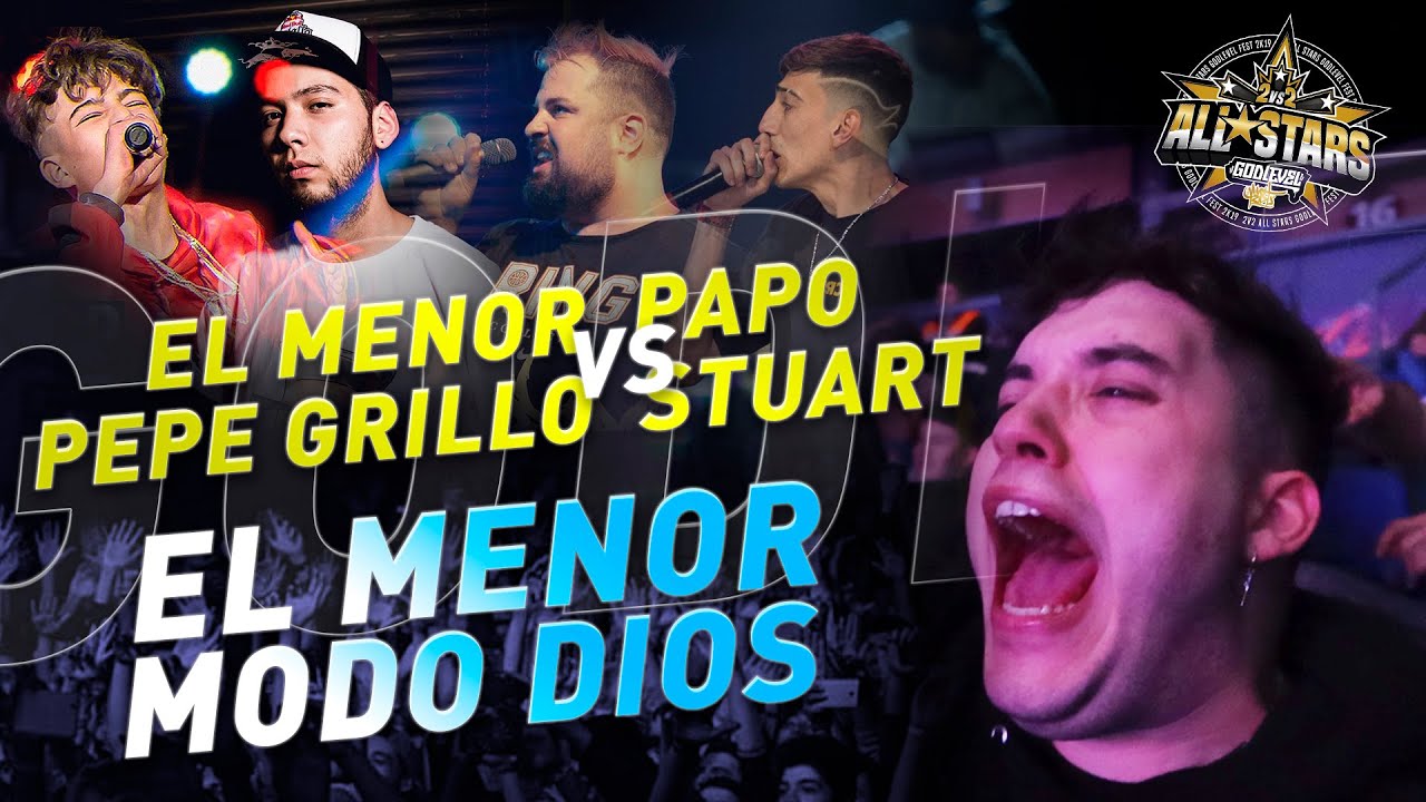 El mejor día DE EL MENOR - PAPO Y STUART VS PEPE GRILLO Y EL MENOR (REACCIÓN EN DIRECTO)
