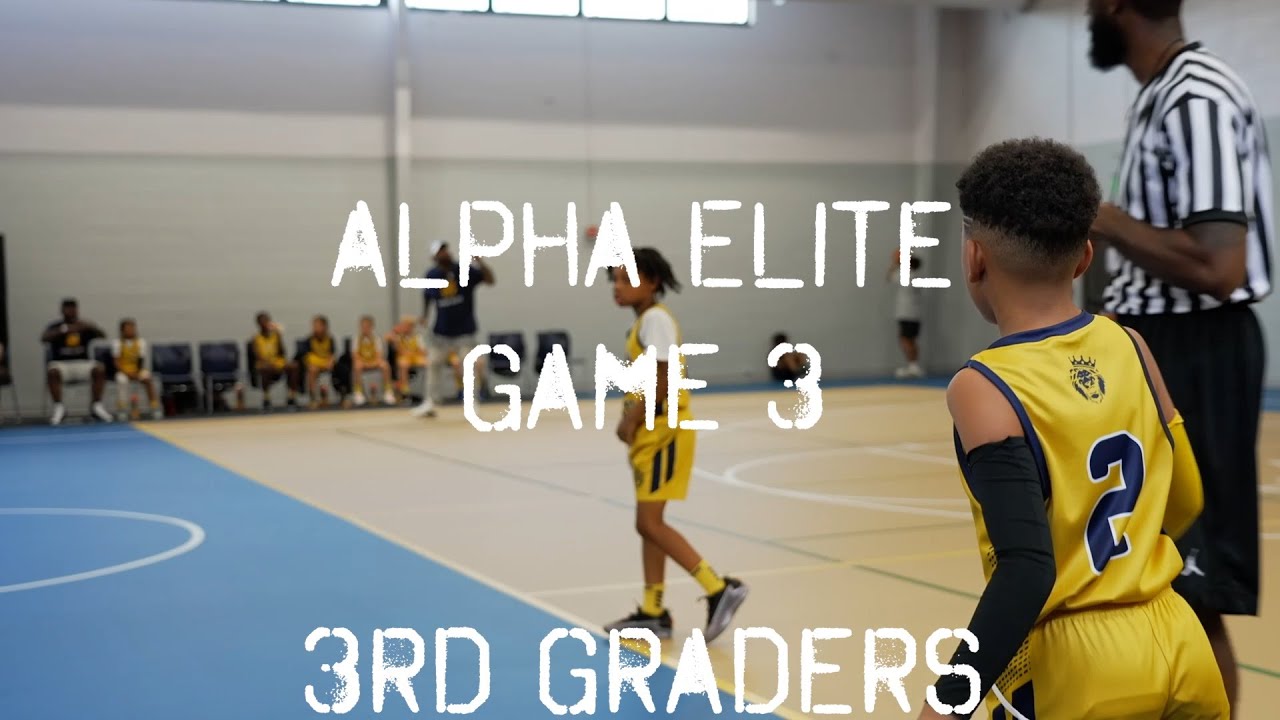 Alpha Elite Gold Vs Alpha Elite Blue GAME 3  [3rd Grade HoopFest Tournament]