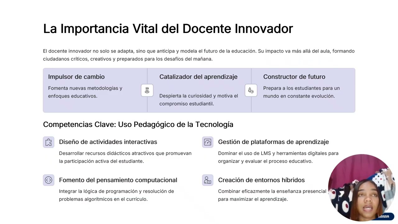 El docente innovador grabacion de video Yaneris Reyes Patiño