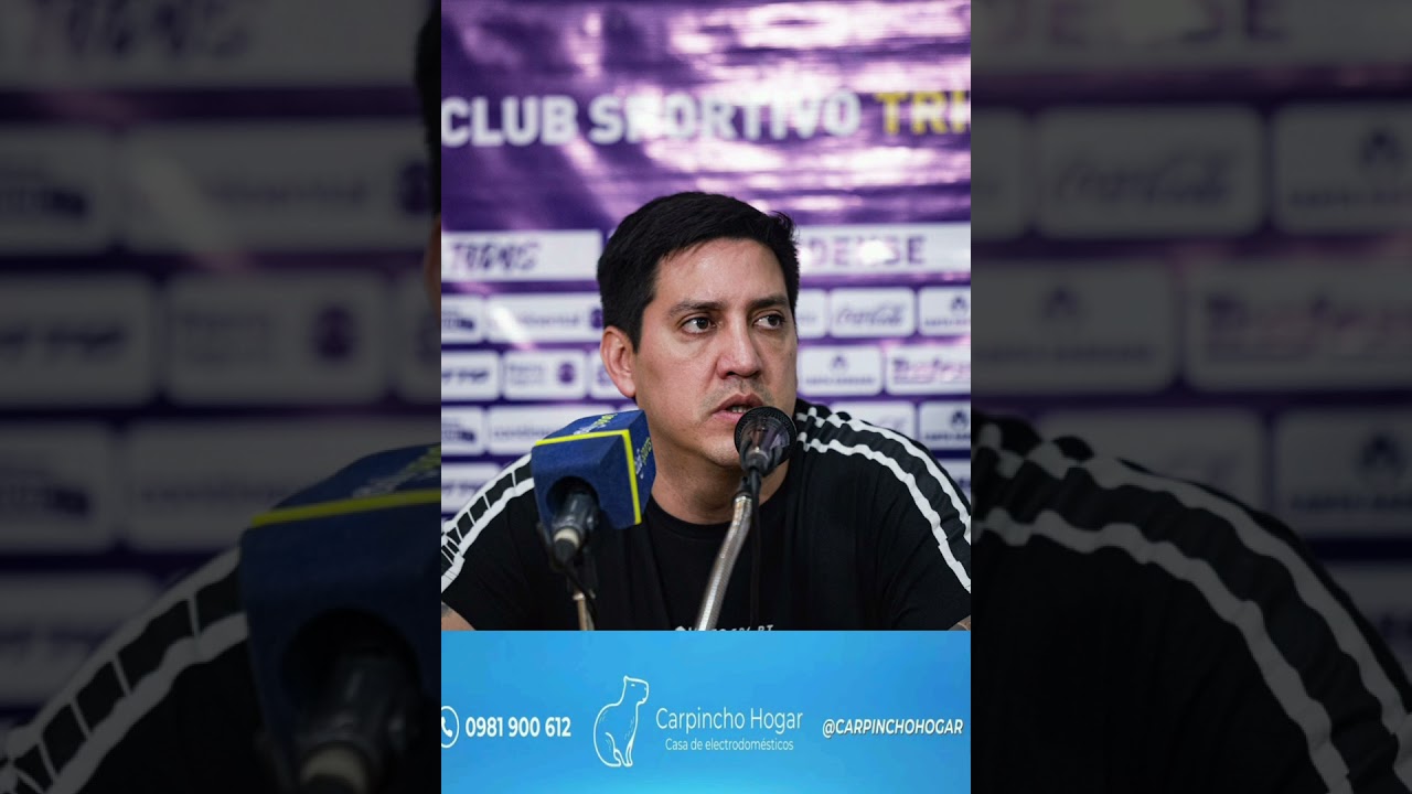 Conferencia de prensa de José Arrúa DT de Trinidense, luego del empate ante San Lorenzo. 