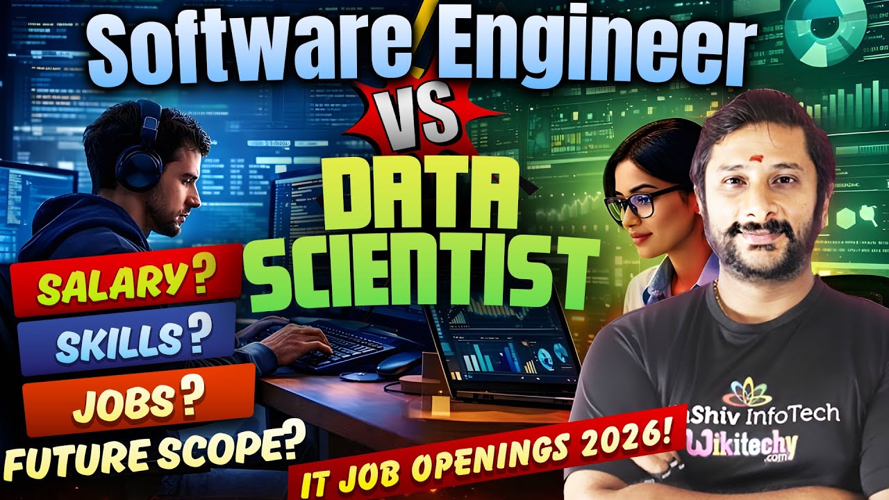 Software Engineer vs Data Scientist (2026) – Salary, Jobs & Scope | Kaashiv Infotech Data Science
