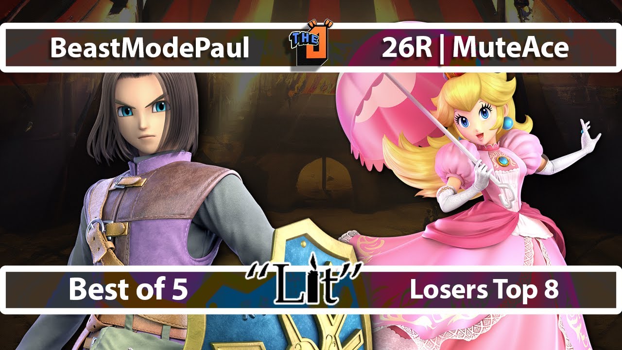 Smash LITvitational - NS | BeastModePaul (Hero, Sephiroth) v. 26R | Muteace (Palutena, Peach) - CFL