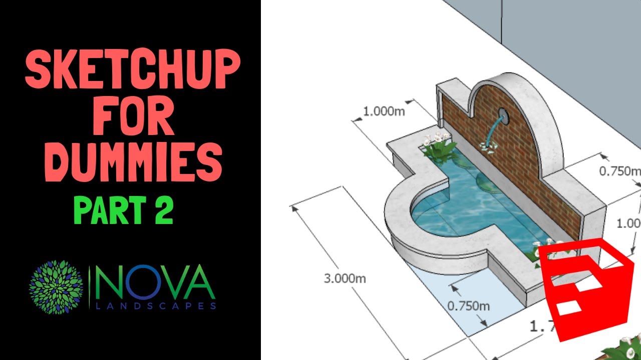 SKETCHUP LANDSCAPE DESIGN TUTOTIAL PART 2