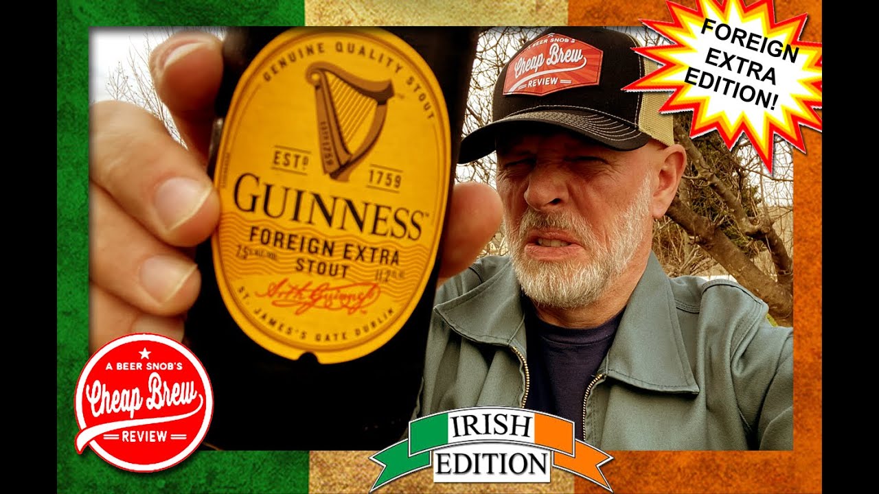 Обзор ирландского пива Guinness Foreign Extra Stout от A Beer Snob's Cheap Brew Review