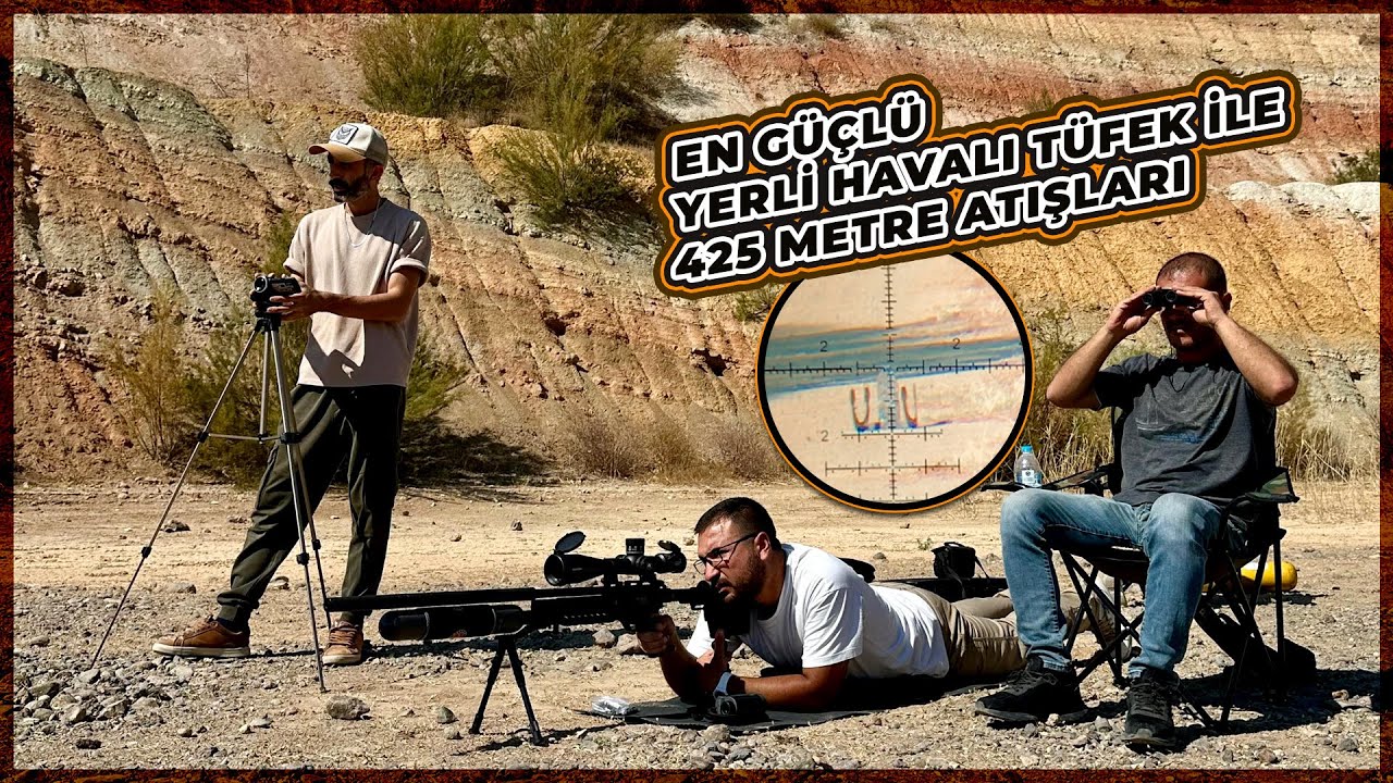 Hatsan Factor Sniper Long 425 METRE Atışları / PCP Havalı Tüfek ile Uzun Mesafe Atışı - 4K