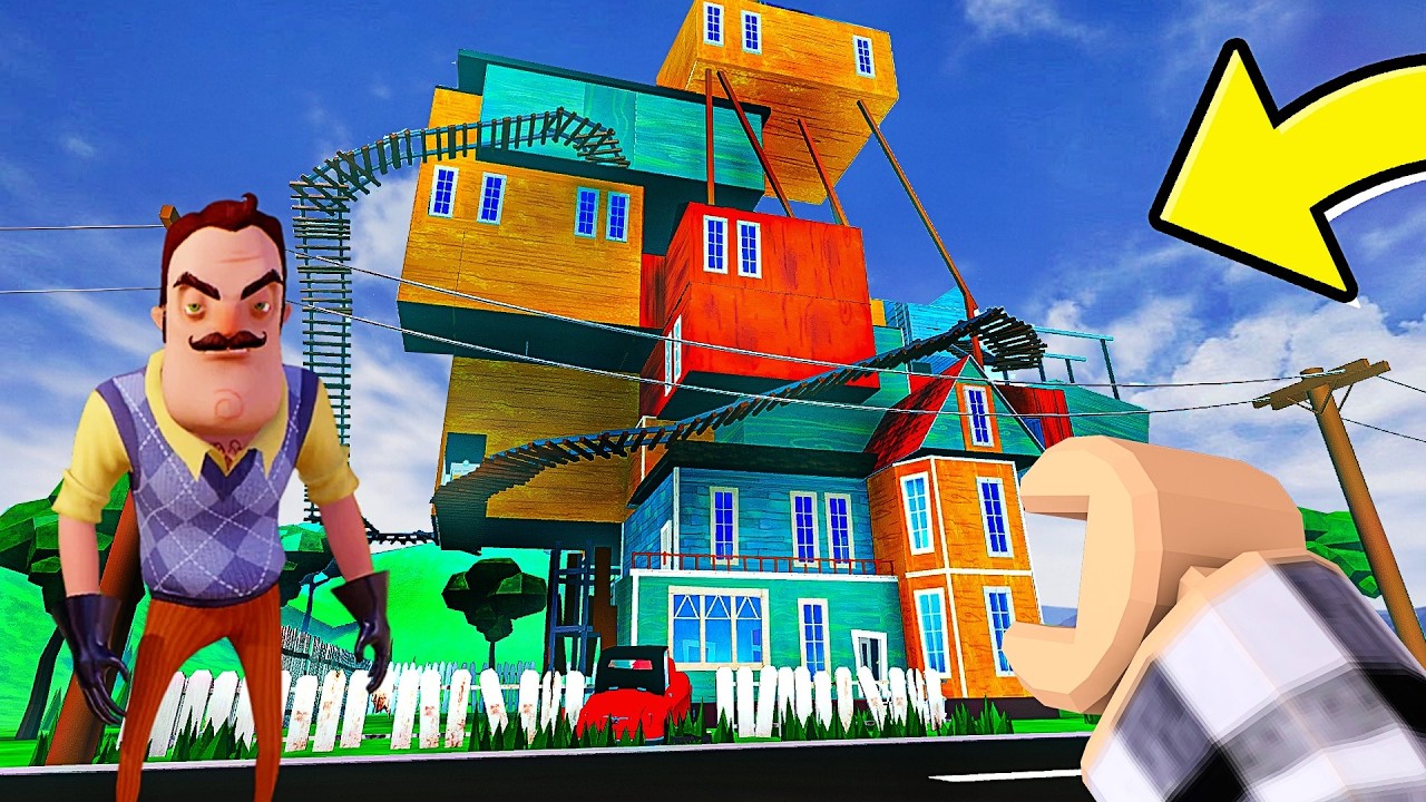 JE RENTRE EN CACHETTE DANS LA MAISON DU VOISIN FOU ! (Hello Neighbor ROBLOX)