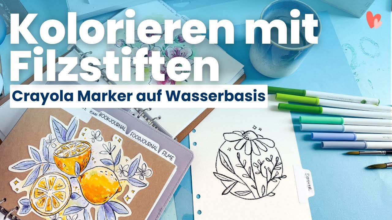 ✨Kolorieren mit Crayola-Markern und Pinsel | livestream