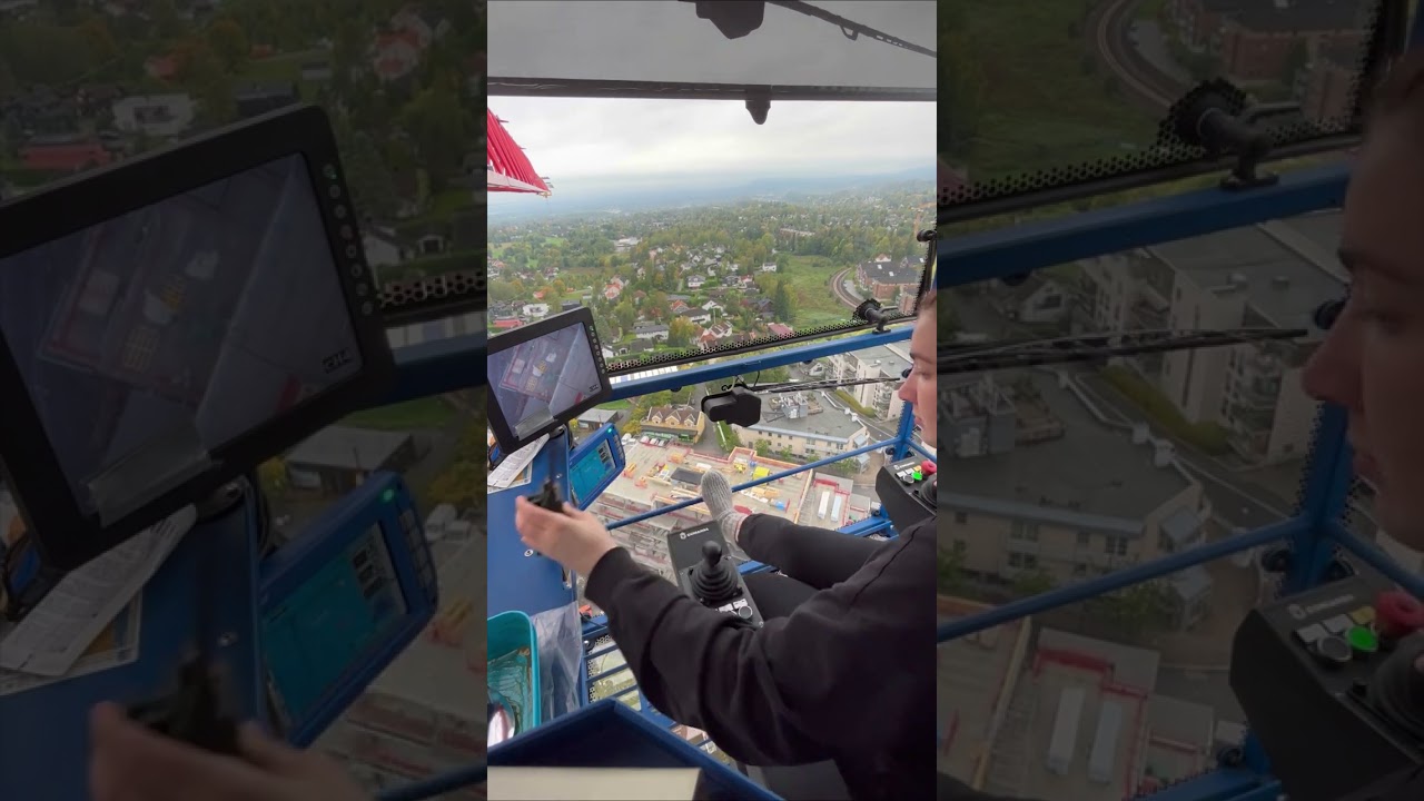 På jobb i en tårnkran / at work in a tower crane