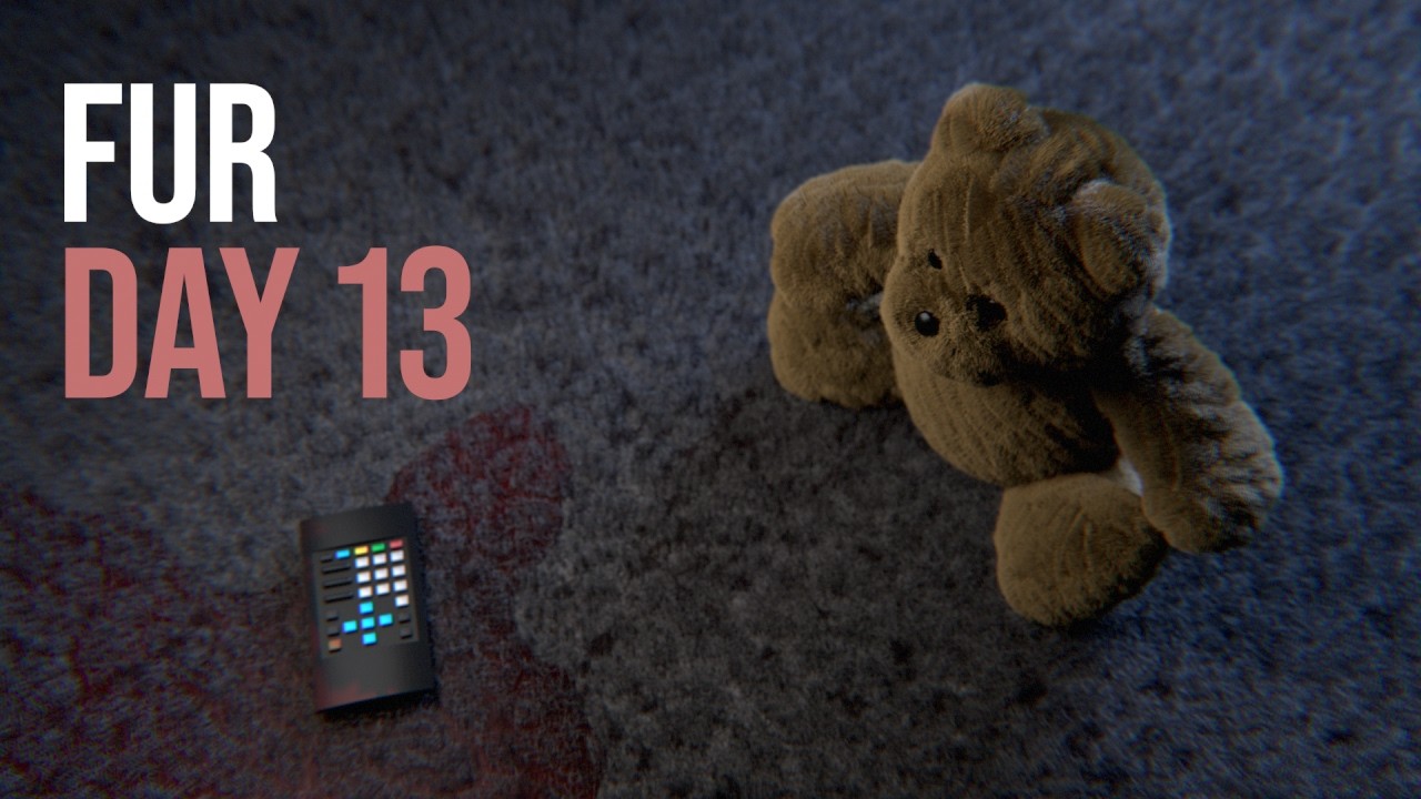 Creating fur simulation on a teddy bear in Houdini | Live breakdown