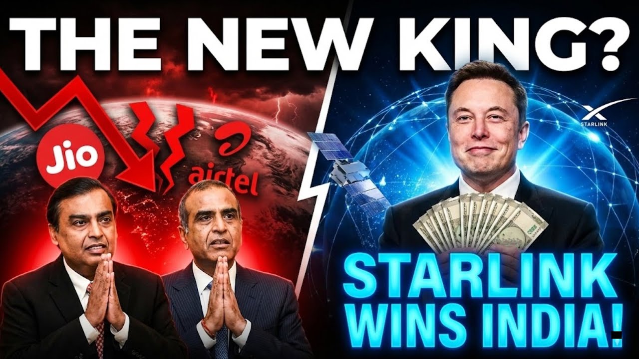 Is This the END of Jio & Airtel ? 🛰️ Starlink India Launch Explained! StarLink Vs Jio Vs Airtel