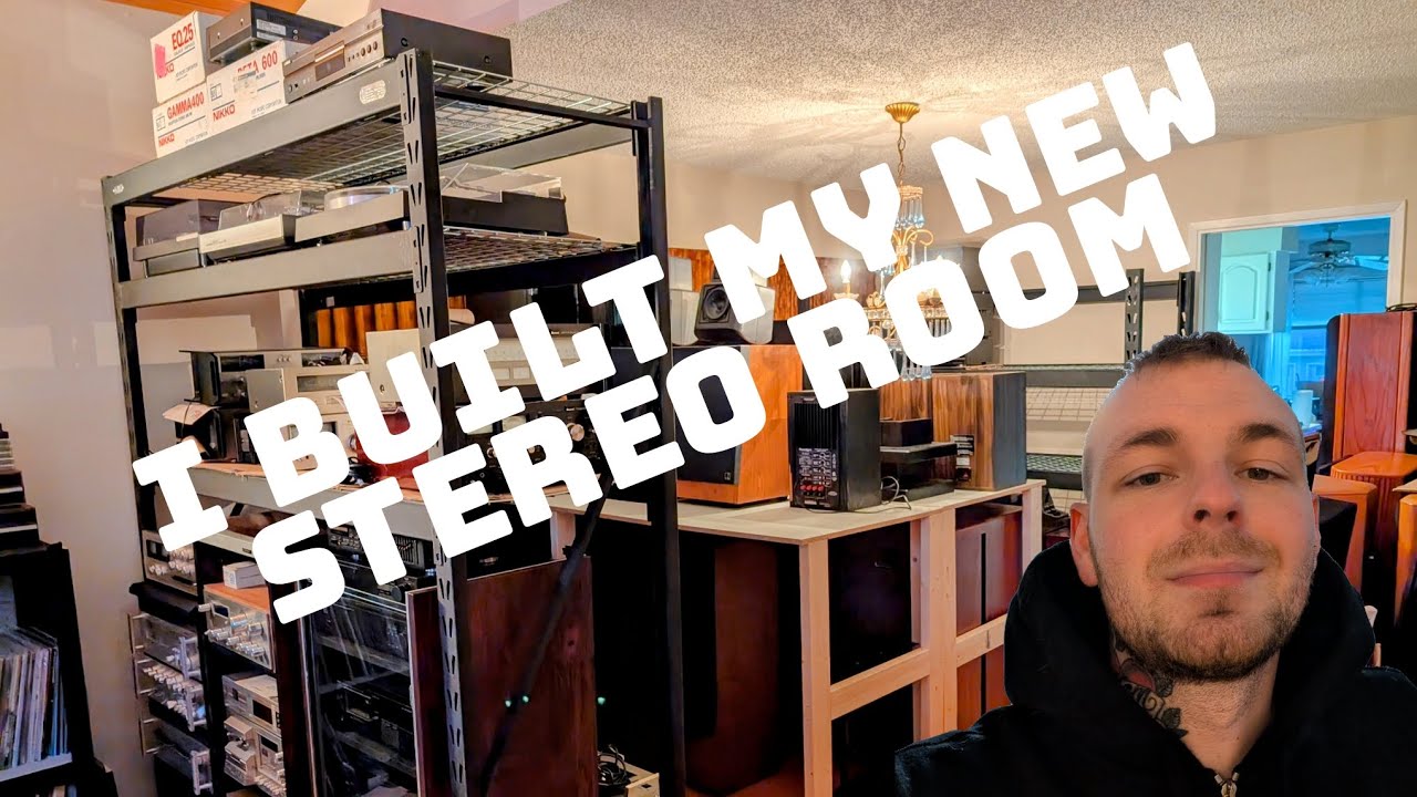 My Huge vintage stereo collection and the new room to store it all.