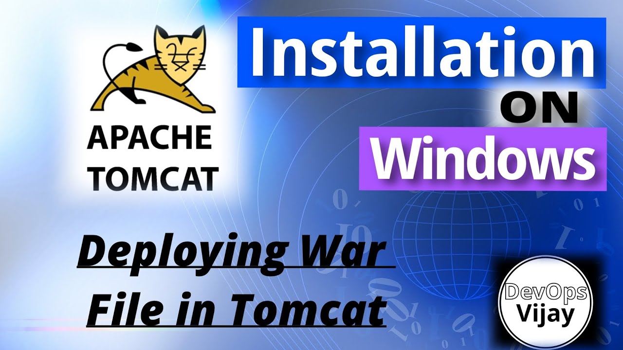 Установка Tomcat на Windows 💻 😎 | Как развернуть War-файл в Tomcat? | Учебное пособие по серверу ...