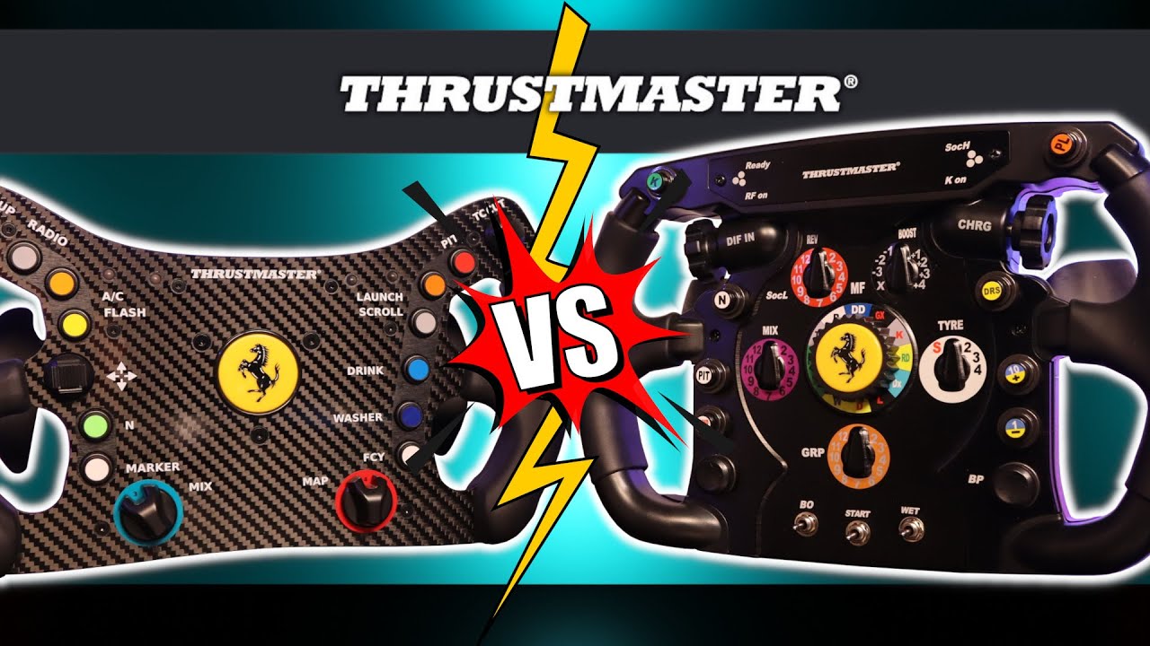Versus: Thrustmaster Ferrari 488 GT3 vs Ferrari F1 2011 wheel add-on