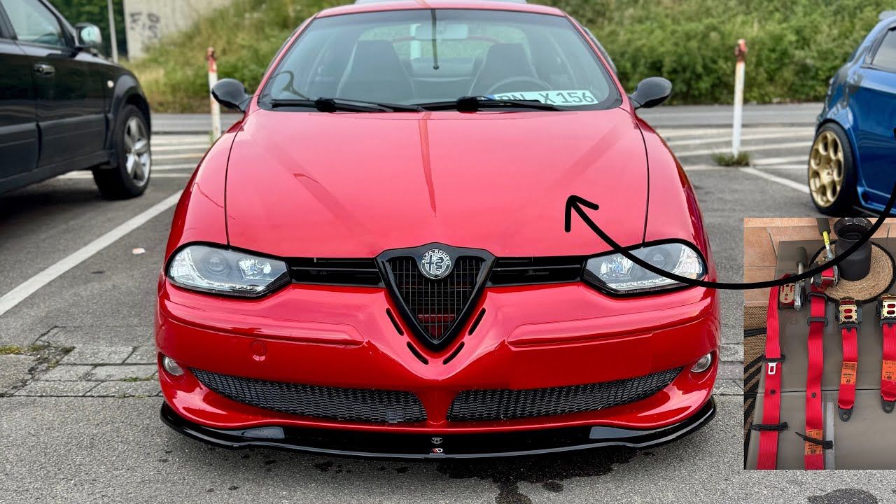 Am montat centuri Roșii pe Alfa Romeo 156