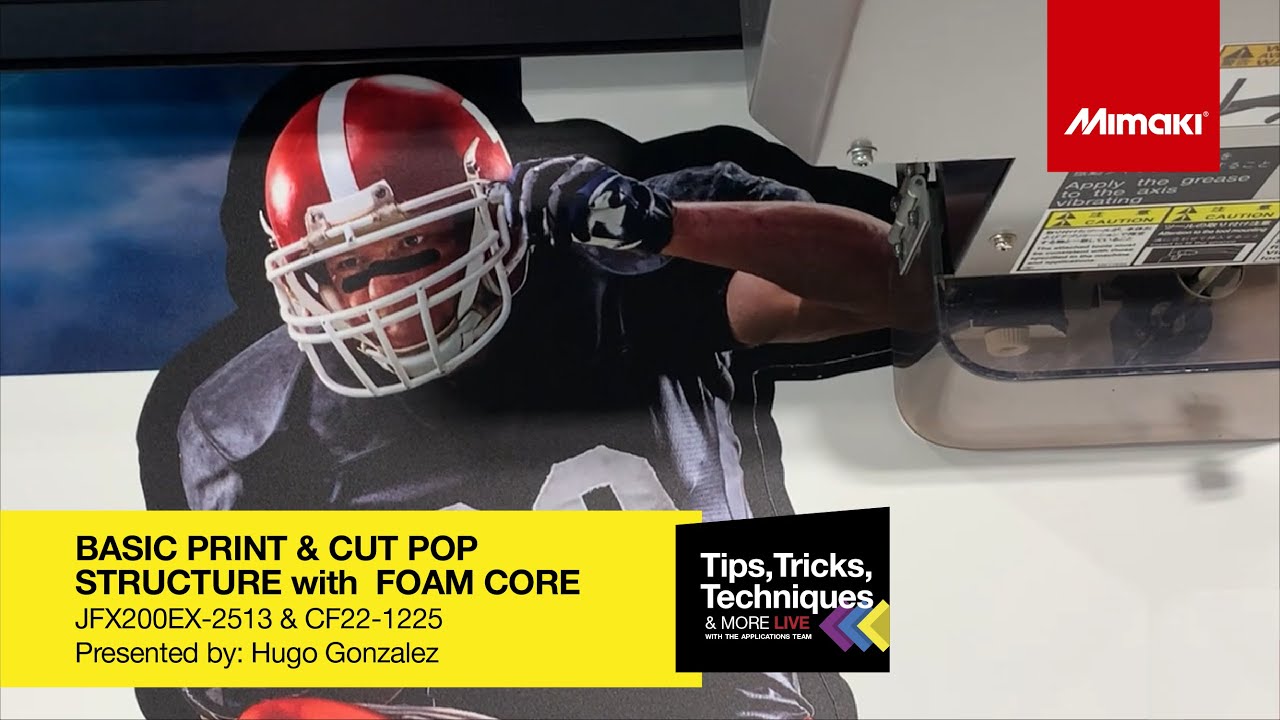 Tips, Tricks & Techniques ~ Basic Print and Cut POP with Foam Core