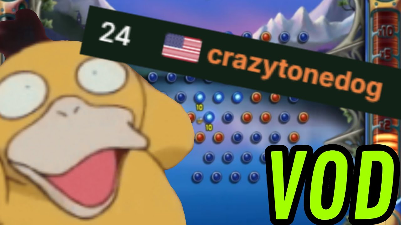 I WILL Beat CrazyToneDog & Get 2nd Last In Peggle Speedruns