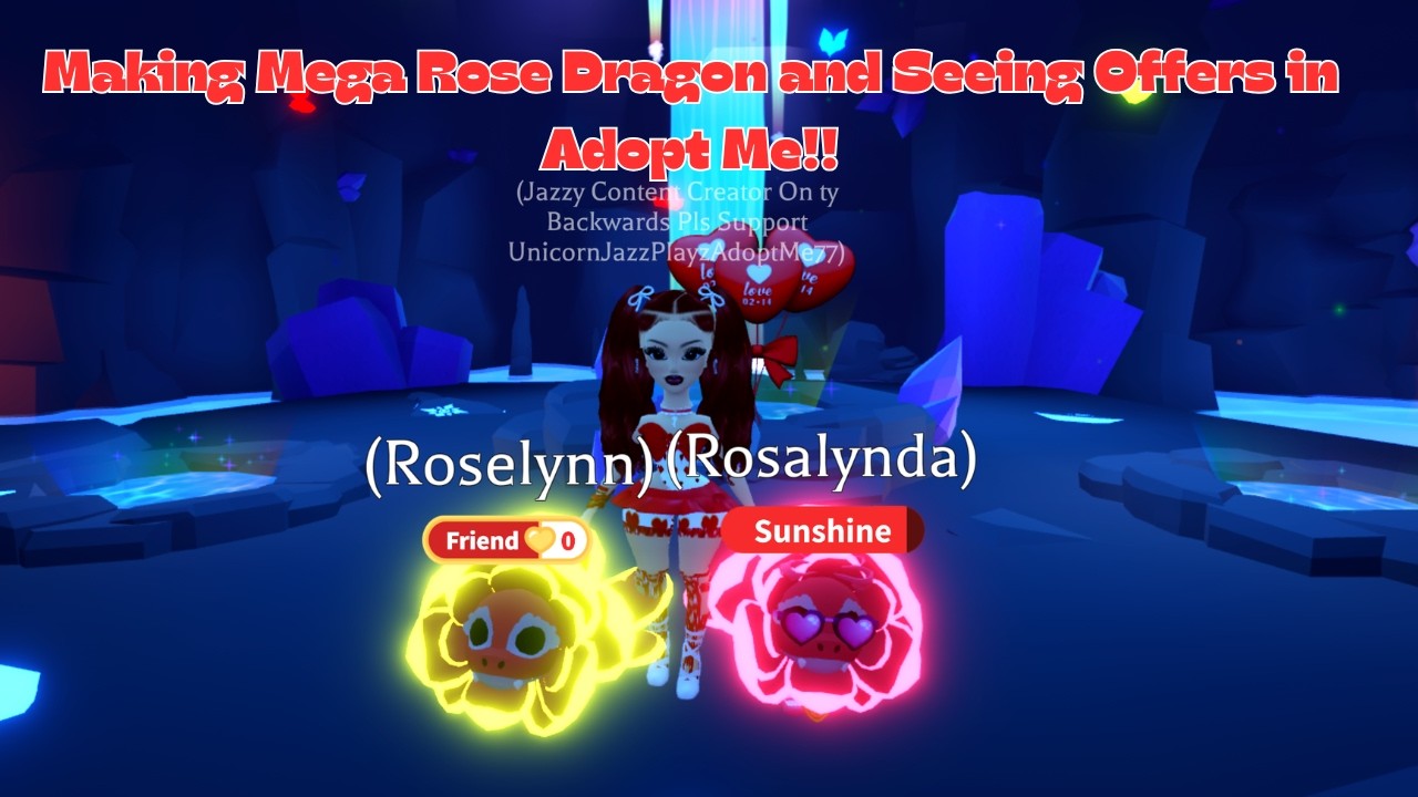 Making Mega Rose Dragon and Seeing Offers In Adopt Me!!