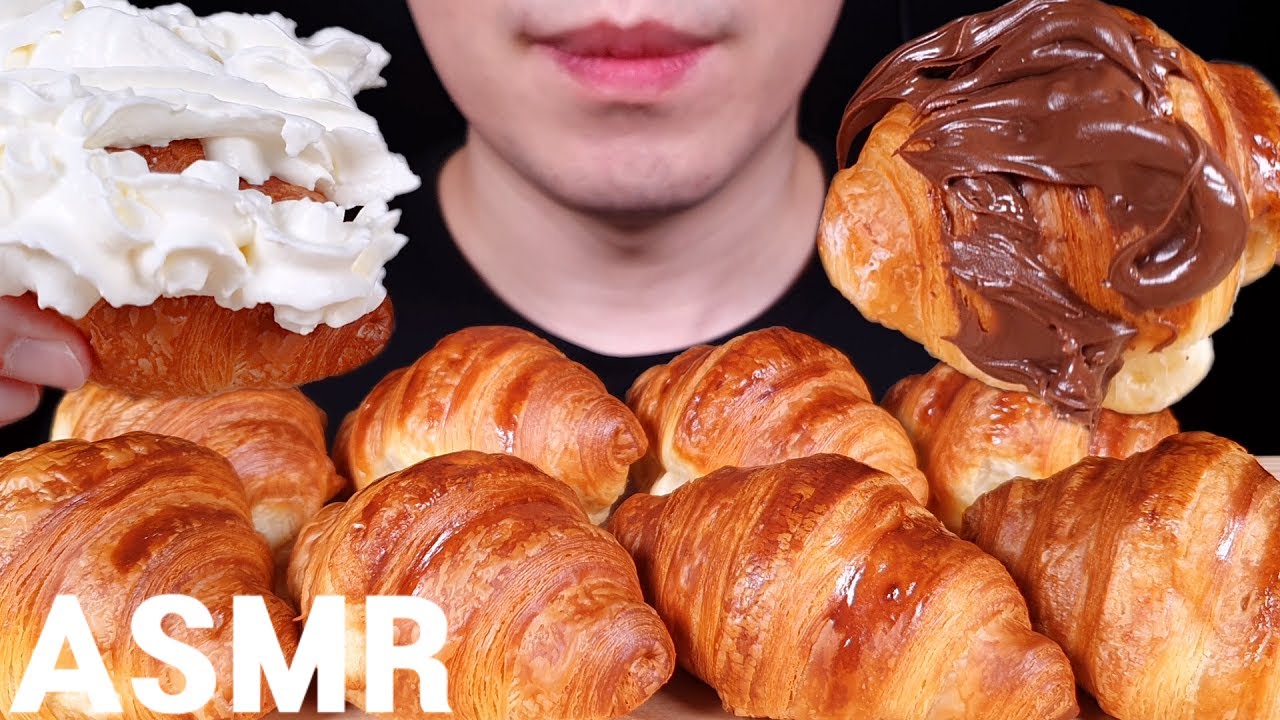 ASMR 크로와상 먹방 CROISSANT MUKBANG EATING SOUNDS