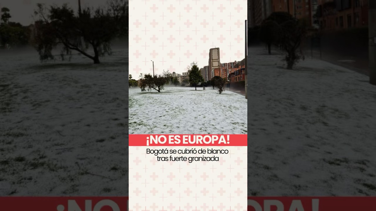 Bogot&aacute; se cubri&oacute; de blanco tras fuerte granizada