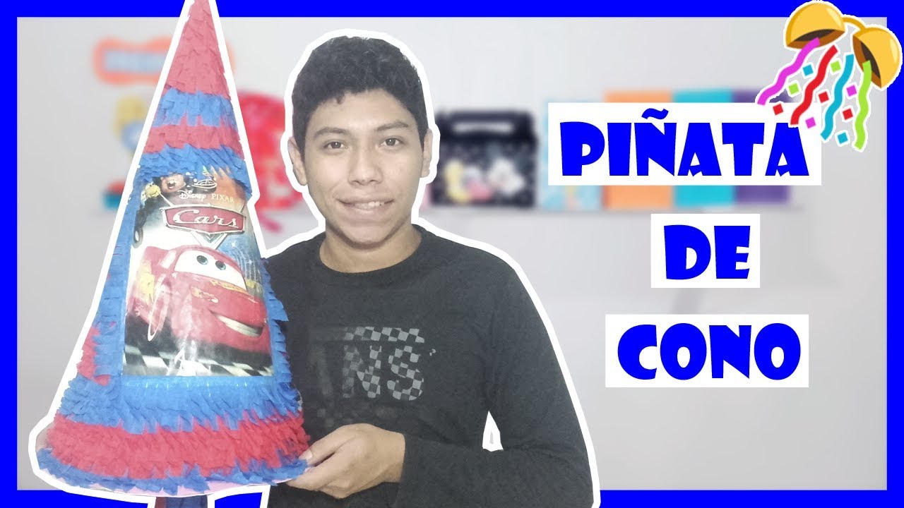 Como hacer una Piñata de Cono🎊👈💕 | Henry ART!
