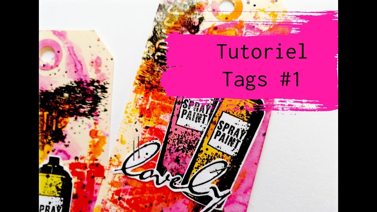 Tutoriel Tags #1 freestyle en scrapbooking pour Graffiti'Girl