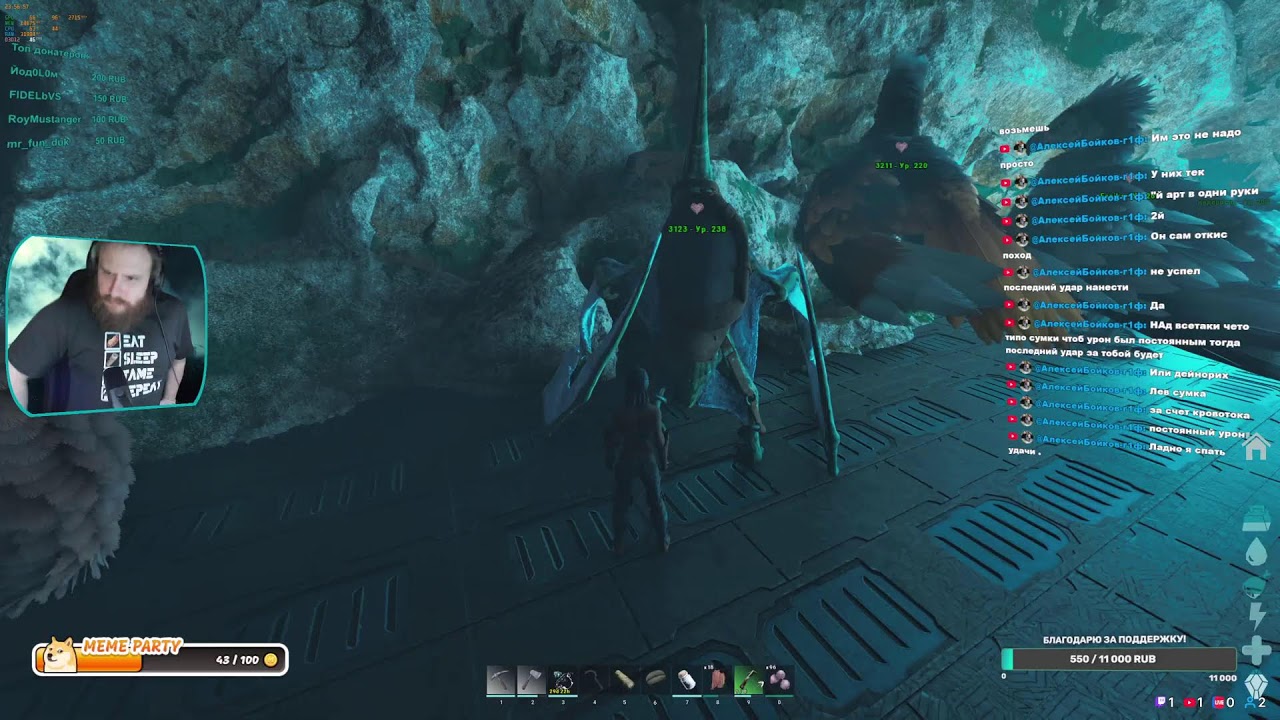 ARK, жертвуем Бариониксом! потом Toxic commando (of pvp )1440P