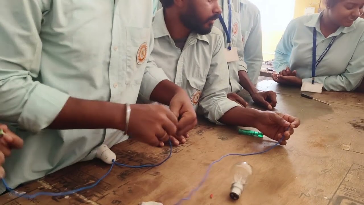 During Electrician practical