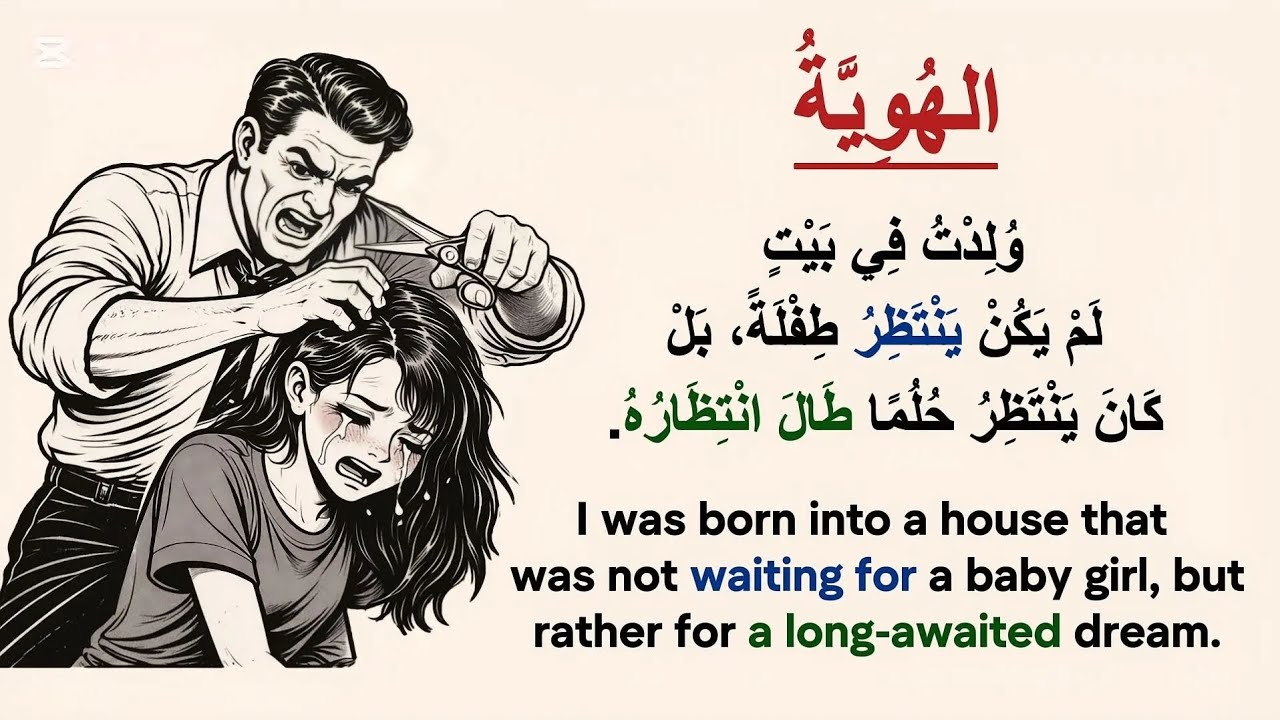 Learn Arabic Easily! An Enjoyable Story/Arabic listening practice قصص عربية/ الهُوِيَّةُ