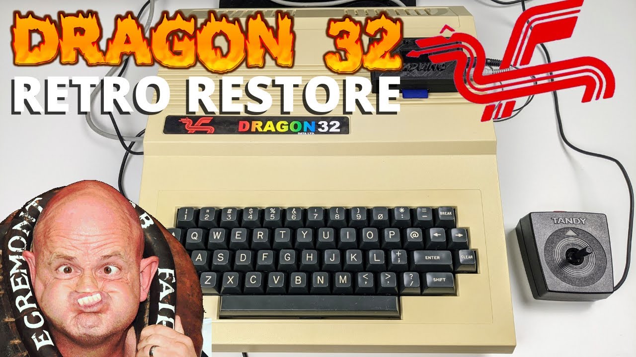 Dragon 32 Home Computer Retro Restore - Does it breathe fire again?
