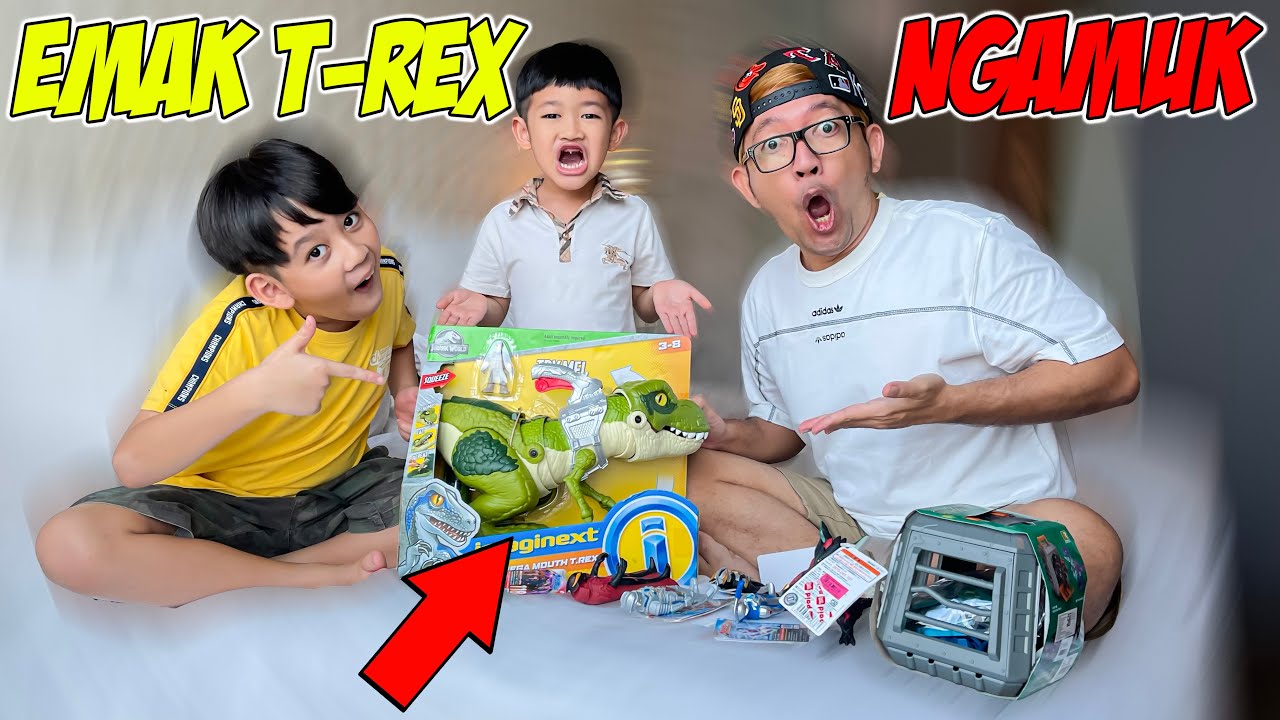 BANG CUPU BELI DINOSAURUS T-REX!! TAPI NGAMUK GEGARA ANAKNYA DICUKLIK?! #CUMIVLOG