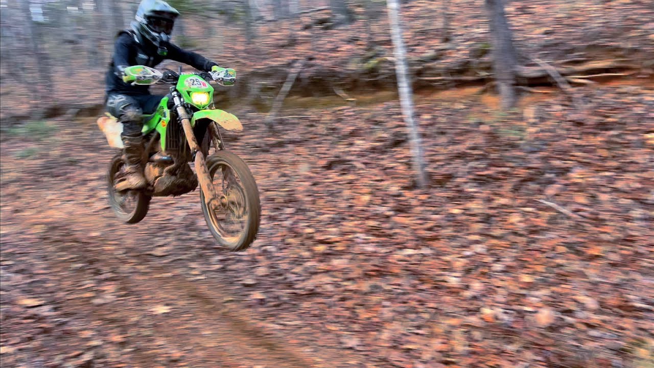 Winter riding | IMPOSSIBLE HILL! | brushy mountain motorsports park | 2020 klx300r