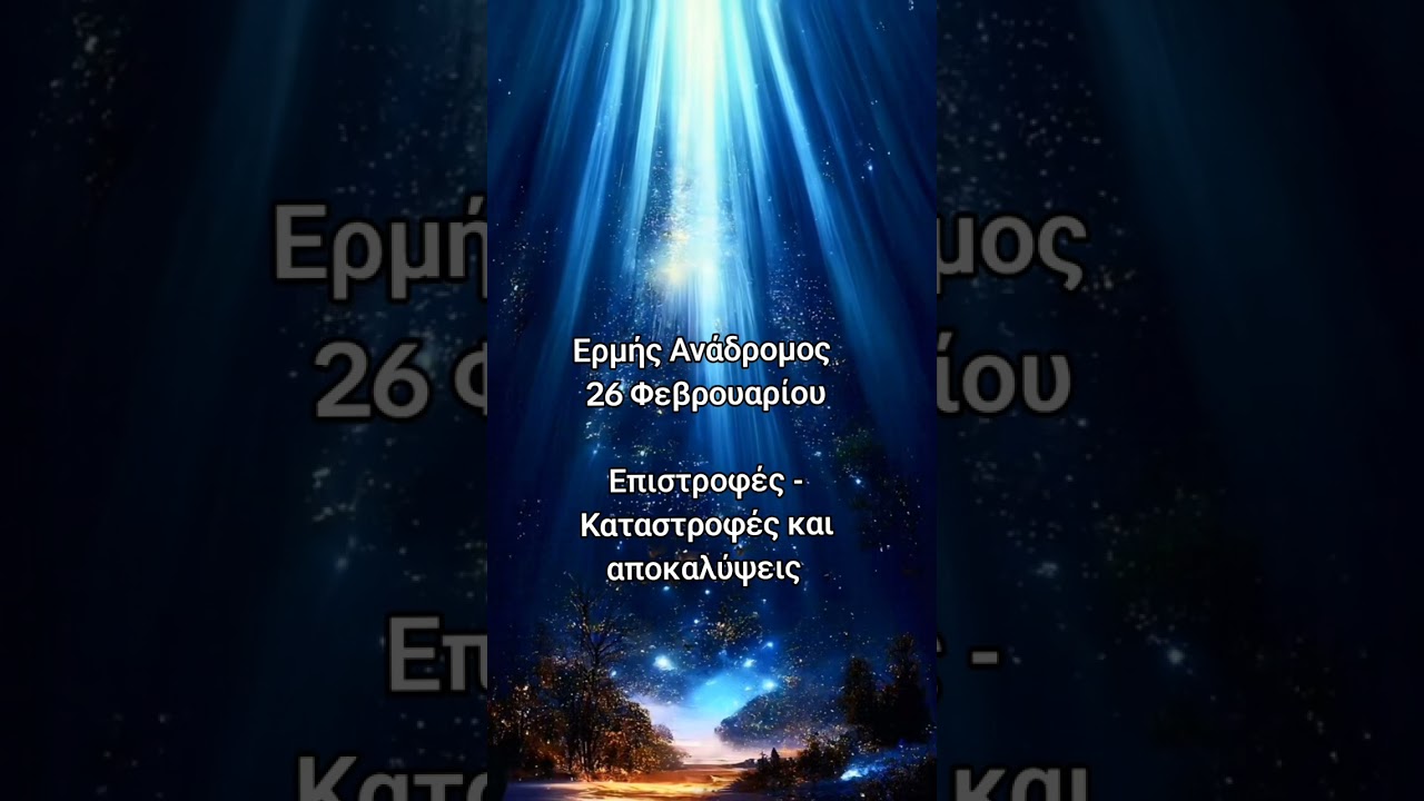Ερμής Ανάδρομος 26 Φεβρουαρίου 2026