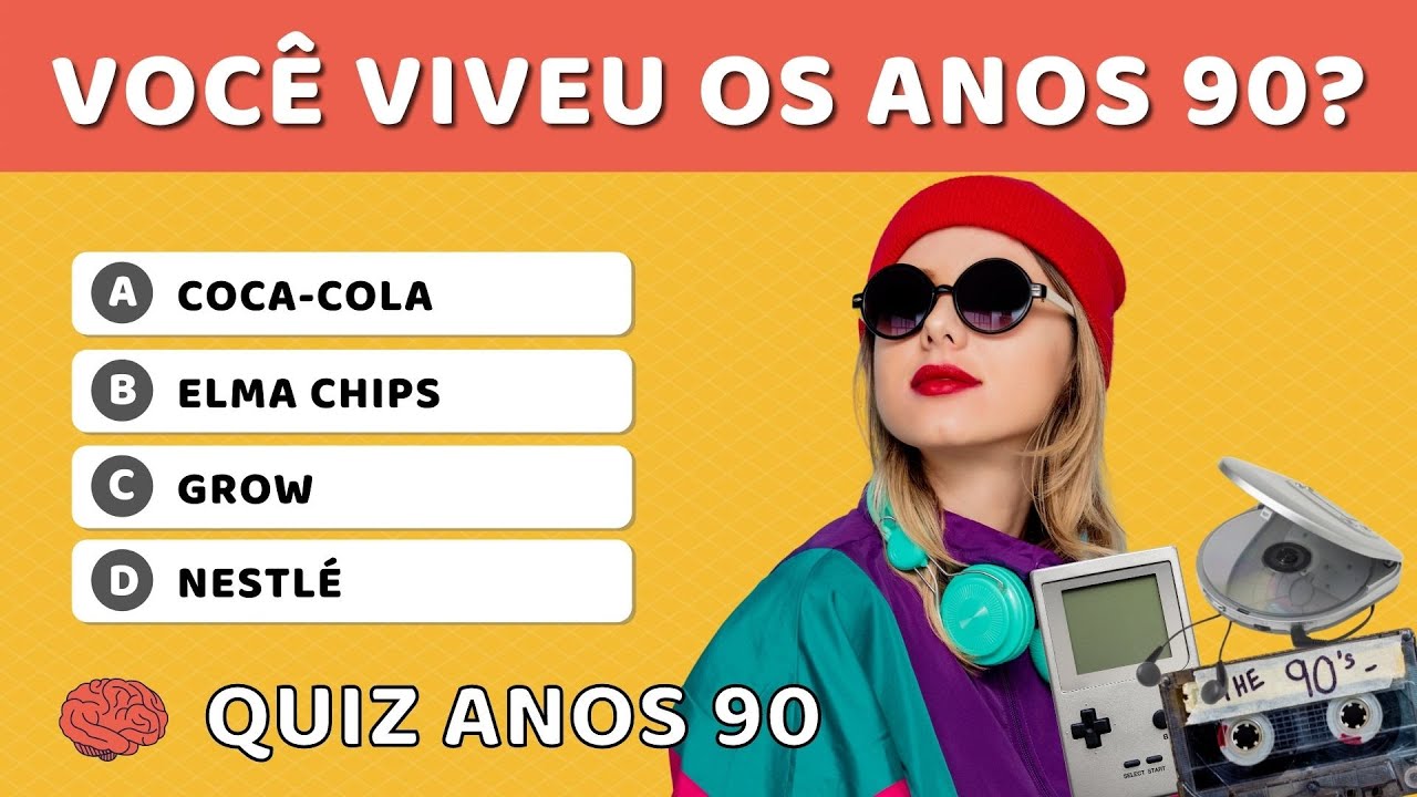 💥 Se Você Viveu Os Anos 90, Este Desafio É Para Você - QUIZ ANOS 90 #01