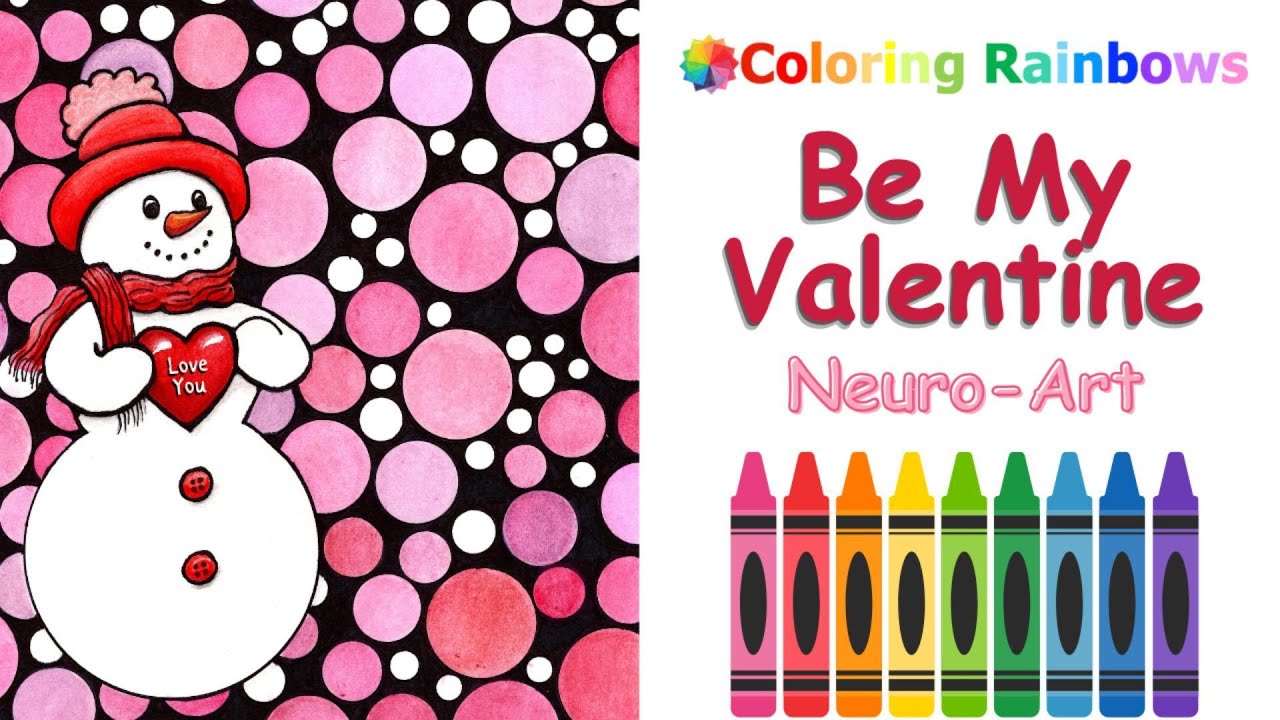 🌈Make VALENTINES!!💖 #coloringrainbows #valentinesday   #neurographicart