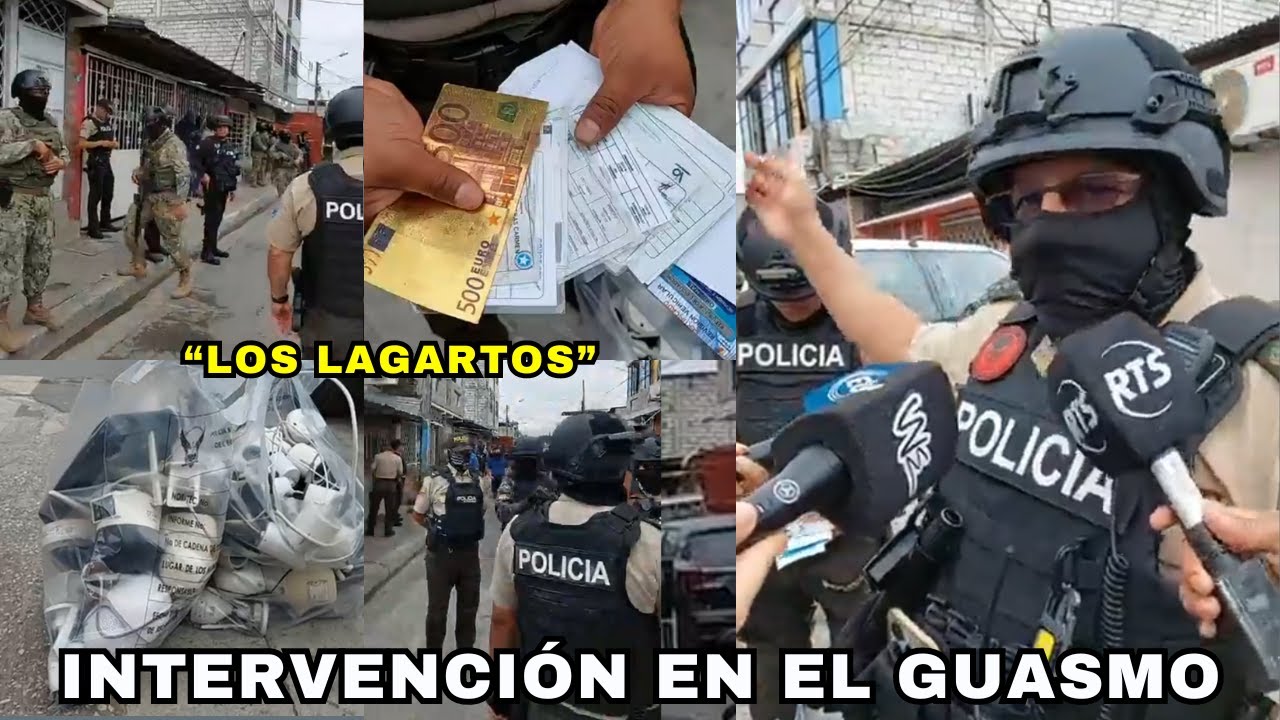 Allanamientos policiales en el Guasmo donde operaban la banda “Los Lagartos”