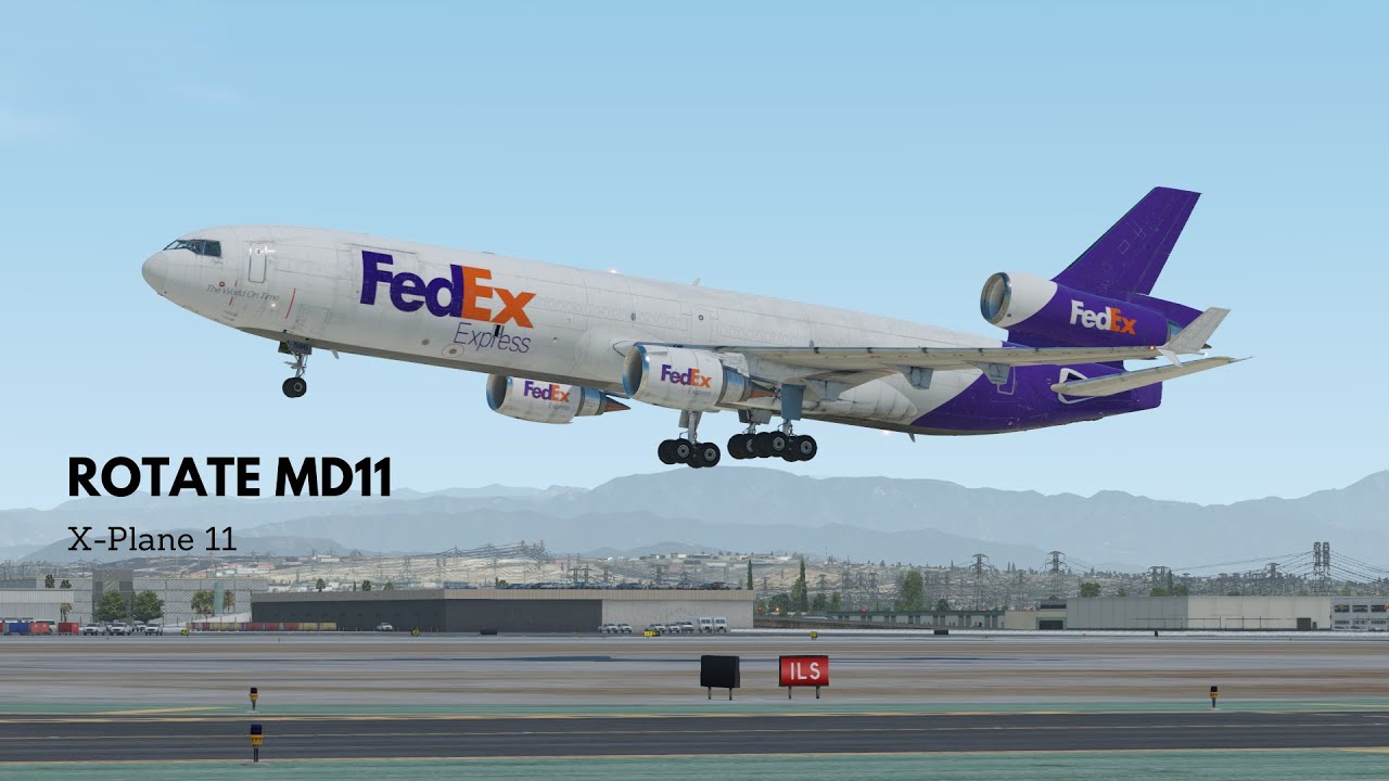 Rotate MD11 Startup-Takeoff tutorial X-Plane 11