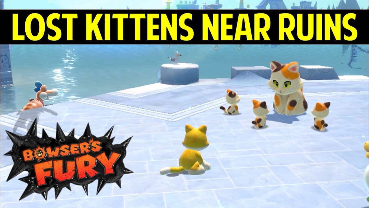 Ruins Giga Bell: Location of All 3 Lost Kittens | Lost Kittens Near the Ruins | Bowser's Fury
