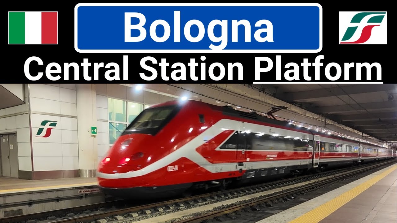 [Bologna] Central Station Platform Binari Trenitalia Italo Tper Frecciarossa  High Speed Train