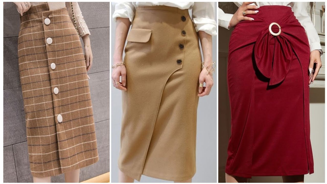 Designer formal work wear high waisted pencil skirts designs ideas 2k22