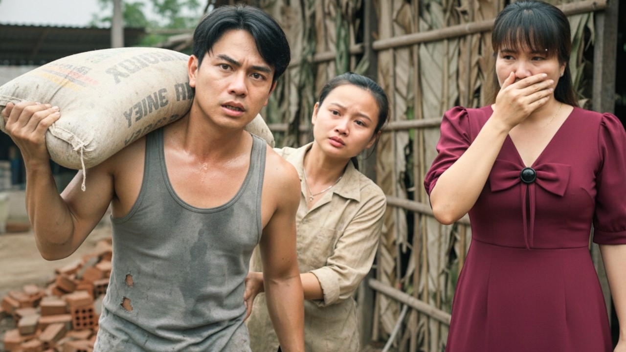 Jame carries cement for Diep - Mrs Huyen bursts into tears in the shadows
