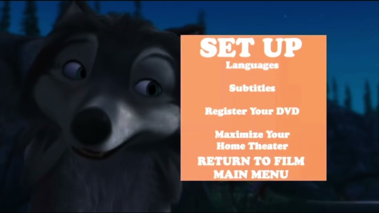 Disney Pixar Alpha And Omega 2010 DVD Menu Walkthrough