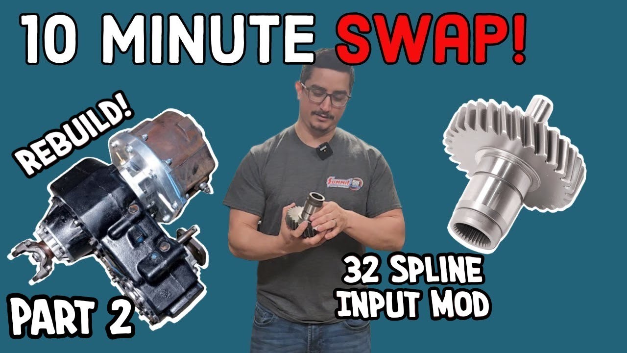 NP203 Rebuild and HEAVY DUTY Input swap in 10 minutes! | Turbo 400 | How to rebuild a transfer case