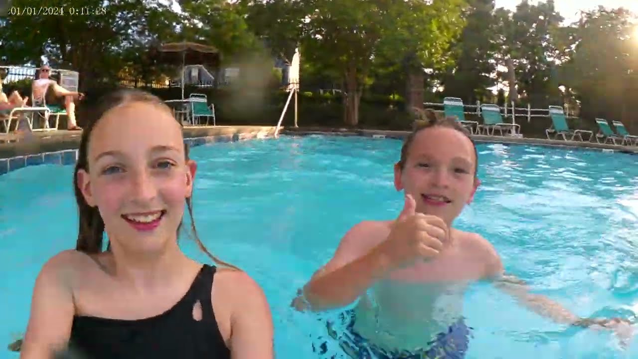 June 2025 Pool fun - new gopro :)