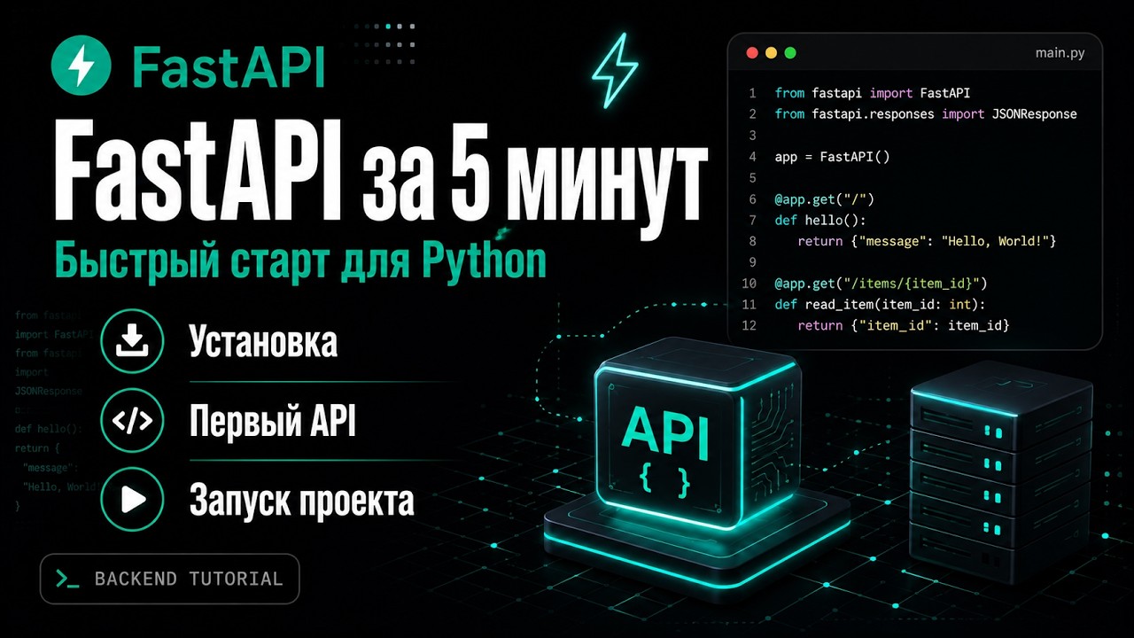 FastAPI за 5 минут ⚡ Быстрый старт для Python