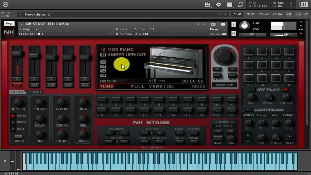 NK Stage Full - Kollection Keys - Demonstração 01 (timbres de Nord, Yamaha, Korg, Roland e outros)