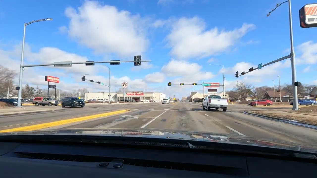 A Drive through Grand Island NE - POP 52K - A Large American Town