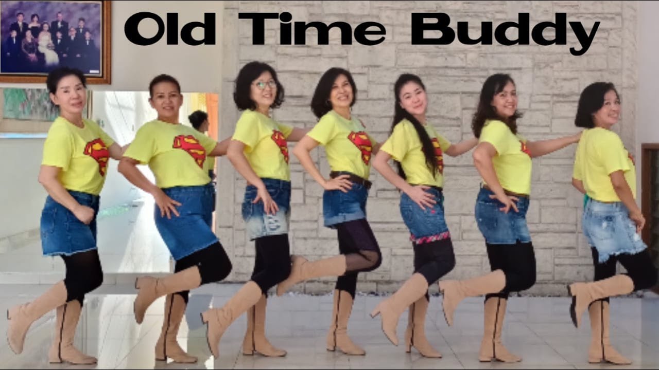 Old Time Buddy Line Dance (demo & count)