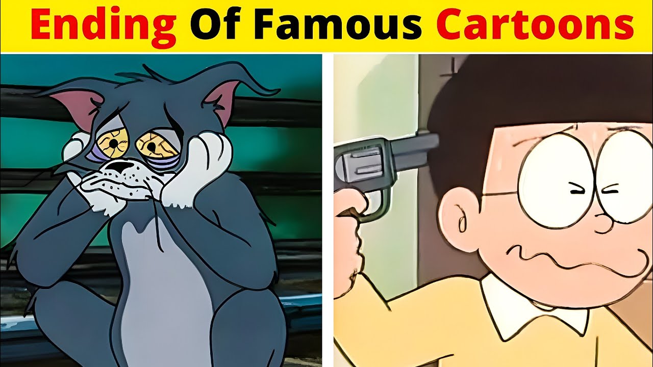 Dark ENDING Of Famous Cartoons | Doraemon, Shinchan, Tom & Jerry Ka Dark Truth.