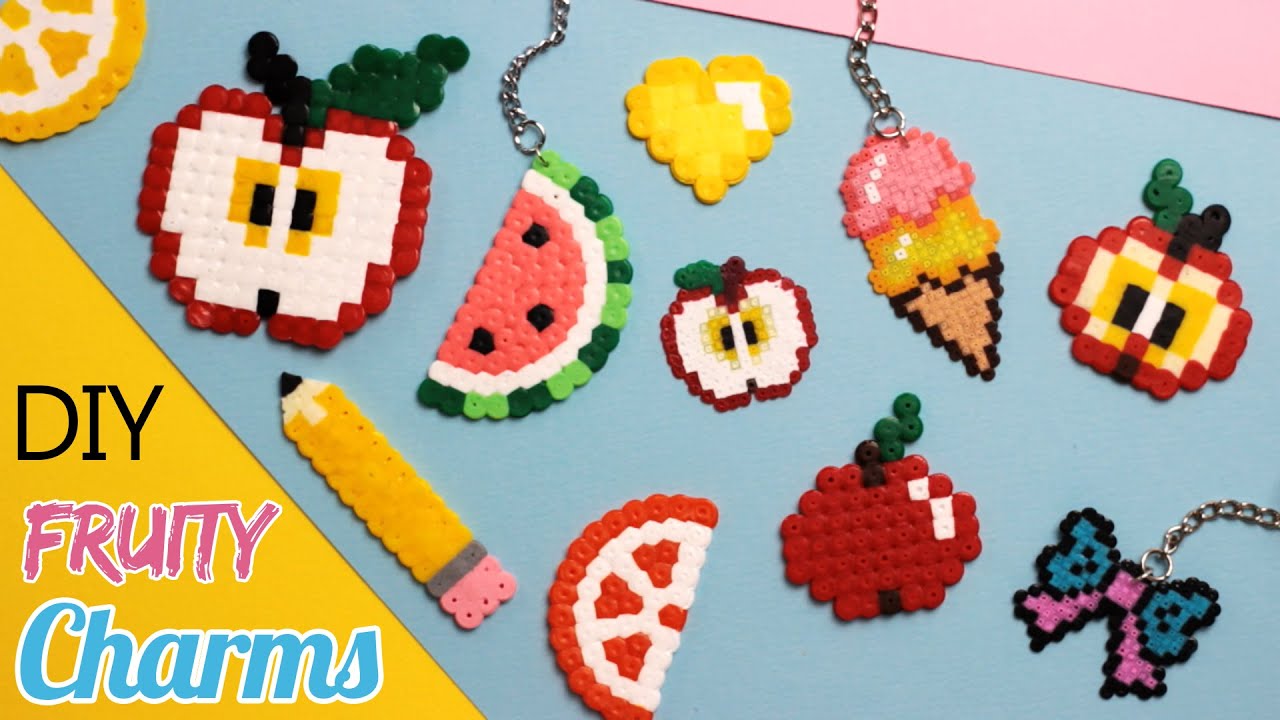 DIY: Fruity Back to School Perler Bead Charms Part 2