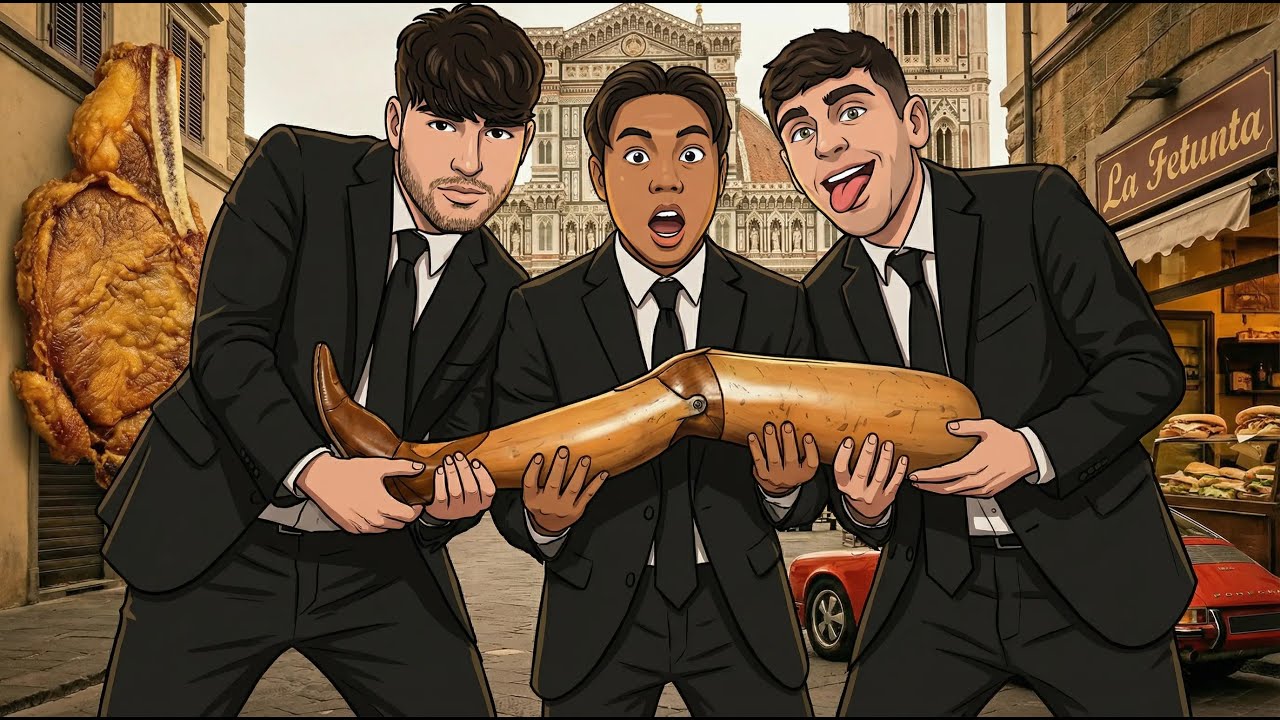 TRE UOMINI E UNA GAMBA A FIRENZE | UN TAJO REGÁ! 😂😂😂 + La Schiacciata